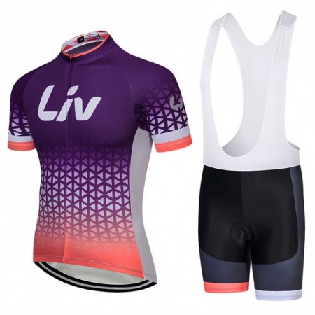 Tenue Maillot + Cuissard à Bretelles 2018 CCC Liv Femme N001